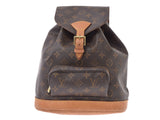 Louis Vuitton Monogram Monsuri MM Brown M51136 Women's Genuine Leather Backpack B Rank LOUIS VUITTON Used Ginzo