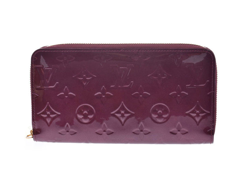 Louis Vuitton Verni Zippy Wallet Rouge Forvist M91536 Ladies Long Wallet A Rank LOUIS VUITTON Used Ginzo