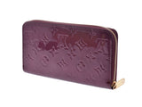 Louis Vuitton Verni Zippy Wallet Rouge Forvist M91536 Ladies Long Wallet A Rank LOUIS VUITTON Used Ginzo