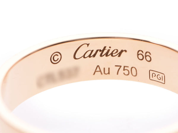 カルティエ ラブリング #66 メンズ レディース YG 7.0g 指輪 Aランク 美品 CARTIER 箱 ギャラ 中古 銀蔵