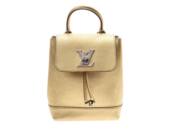 Louis Vuitton rock me back pack Mini gold m54575 Ladies Leather Backpack
