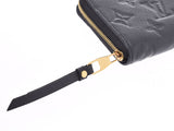 Louis Vuitton Anplant Zippy Coin Purse Black M60574 Men Women Ladies Leather Coin Purse Coin Case A Rank LOUIS VUITTON Used Ginzo