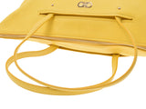 Ferragamo gantini 2WAY tote bag yellow lady's scarf a-rank beauty goods FERRAGAMO straps used silver storage