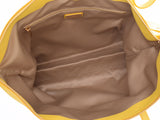 Ferragamo gantini 2WAY tote bag yellow lady's scarf a-rank beauty goods FERRAGAMO straps used silver storage
