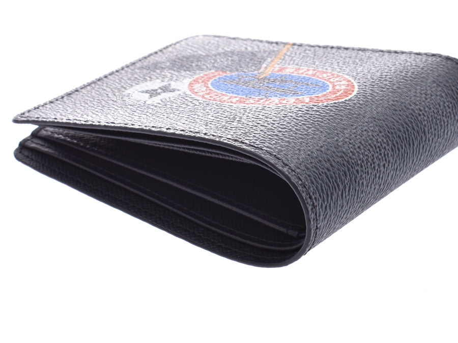 ルイヴィトン ポルトフォイユ・ミュルティプル Louis Vuitton Graphit Portofoyille Multe Pulle Lv League Black