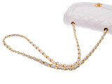 Chanel Matrasse Chain Shoulder Bag Diana White G Hardware Ladies Lambskin B Rank CHANEL Gala Used Ginzo