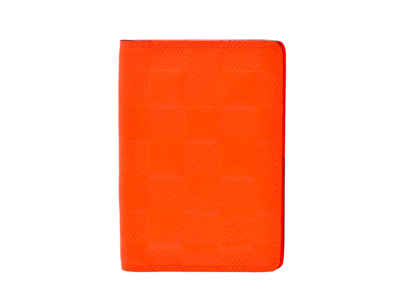 Louis Vuitton Damier organizer evening do posh fusion n63196 men's leather card case