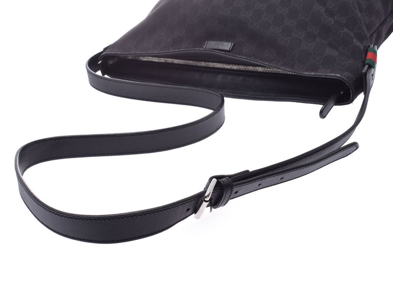 Gucci Shoulder Bag Black 308930 Men's Women's GG Canvas/Leather B Rank GUCCI Used Ginzo