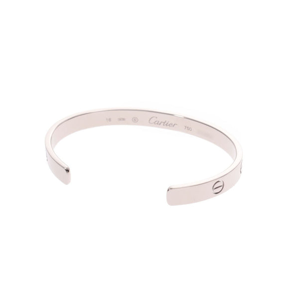 CARTIER Cartier love open bangle #16 ladies K18WG bangle used