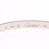 CARTIER Cartier love open bangle #16 ladies K18WG bangle used