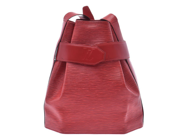 Louis Vuitton Episac De Paul Red M80207 Ladies Men's Genuine Leather One Shoulder Bag B Rank LOUIS VUITTON Used Ginzo