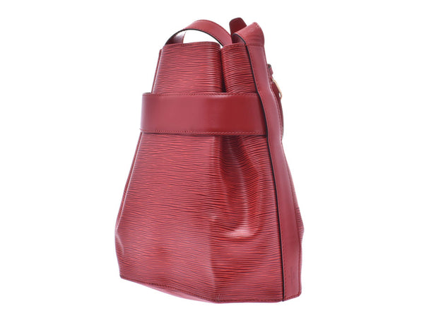 Louis Vuitton Episac De Paul Red M80207 Ladies Men's Genuine Leather One Shoulder Bag B Rank LOUIS VUITTON Used Ginzo