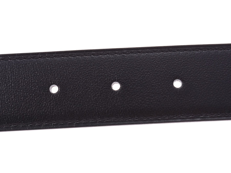 Hermes H-Belt Size 90cm Black/Ethan SV Metal Fittings D Engraved Men's BOX Calf/Togo New HERMES Box Ginzo