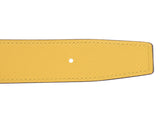 Hermes h belt size 95cm Pewter / Yellow G