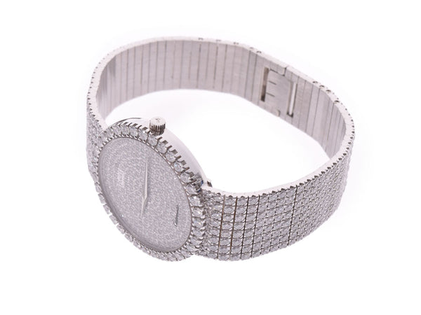 Piaget Tradition 12336 C626 Full Diamond Dial Diamond Bracelet Ladies WG 110.0g Automatic Watch A Rank PIAGET Repair Certificate Used Ginzo