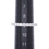 Ponte Vecchio Diamond 1.41ct Eternity Ring No. 9 Ladies Pt900 Platinum Ring/Ring A Rank Used Ginzo