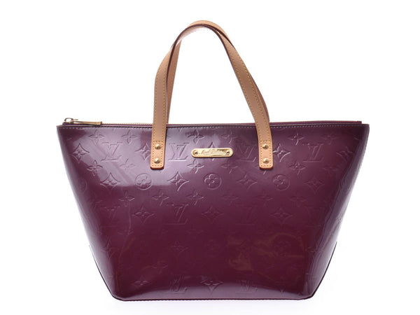 Louis Vuitton Verni Bellevue PM Violet M93584 Women's Handbag A Rank Beauty LOUIS VUITTON Used Ginzo