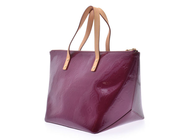 Louis Vuitton Verni Bellevue PM Violet M93584 Women's Handbag A Rank Beauty LOUIS VUITTON Used Ginzo