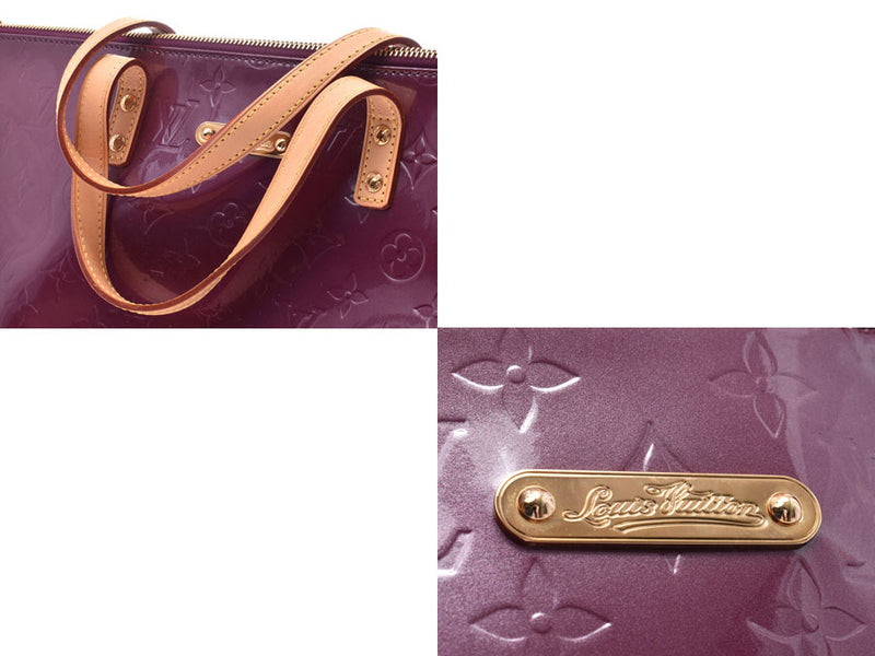 Louis Vuitton Monogram Vernis Bellevue PM M93584 Women's Handbag Violet