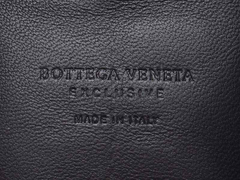 博特加维内塔硬币珀斯因特雷恰特黑色男士女士皮革硬币案例未使用的BOTTEGA VENETA盒二手银藏