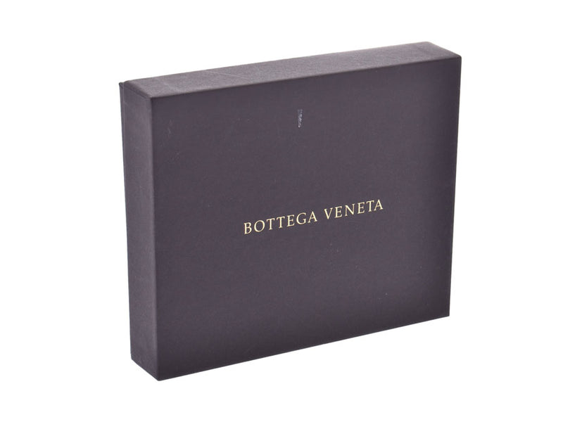 博特加维内塔硬币珀斯因特雷恰特黑色男士女士皮革硬币案例未使用的BOTTEGA VENETA盒二手银藏