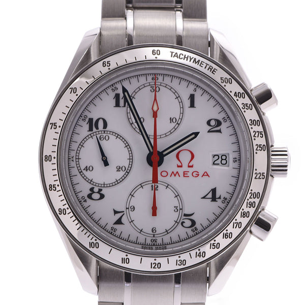 OMEGA omega speed master 3513.20baud is SS watch self-winding watch white clockface A rank used silver storehouse