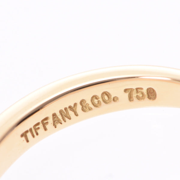 TIFFANY＆Co。Tiffany V形戒指9号女士K18YG戒指/戒指A级二手Ginzo