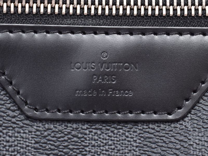 ルイヴィトングラフィットミック MM black N41106 men real leather shoulder bag newly beauty product LOUIS VUITTON used silver storehouse