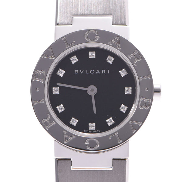 BVLGARI Bvlgari Bvlgari Bvlgari 23 12P Diamond Ladies SS Watch Used