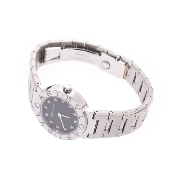 BVLGARI Bvlgari Bvlgari Bvlgari 23 12P Diamond Ladies SS Watch Used