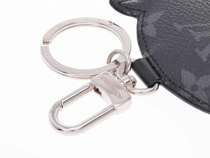 Louis Vuitton Eclipse Portocre Animal Pig Black MP1994 Men's Women's Genuine Leather Bag Charm Keychain A Rank LOUIS VUITTON Used Ginzo