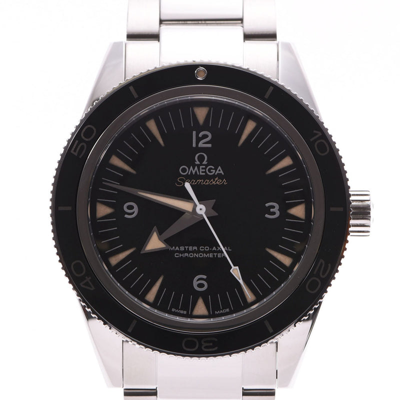 直径約37腕周りOMEGA シーマスター300 自動巻き SS ブラック文字盤 - 腕時計(アナログ)