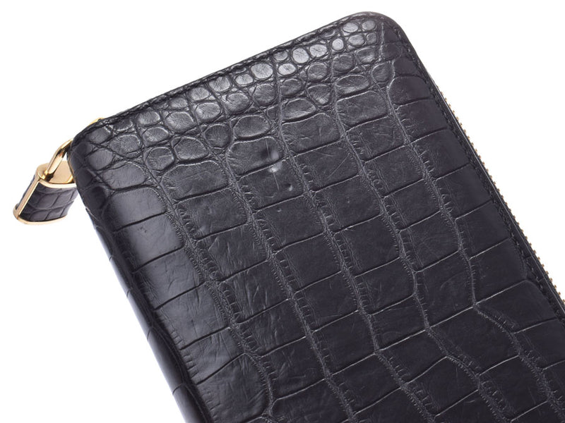 Louis Vuitton Exotic Croco Jippy Wallet Noir Women's Croco Long Wallet AB Rank LOUIS VUITTON Citescopy Used Ginzo