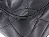 Chanel Shoulder Bag Black GP Hardware Ladies Lambskin With Fringe B Rank CHANEL Gala Used Ginzo