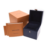 LOUIS VUITTON Louis Vuitton, monogram, 8P, 8, diamond, Q12MG Ladies, SS/leather, leather watch, quait, silver, a rank, used silver possession.