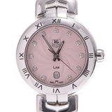 TAG HEUER TAG Heuer Link 11P Diamond WAT1415.BA Ladies SS Watch Quartz Pink Dial A Rank Used Ginzo