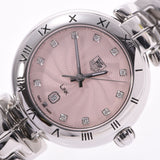 TAG HEUER TAG Heuer Link 11P Diamond WAT1415.BA Ladies SS Watch Quartz Pink Dial A Rank Used Ginzo