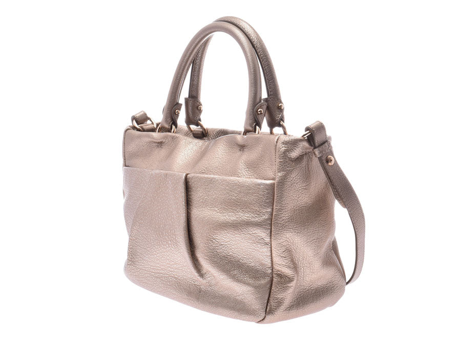 フェラガモヴァラリボン 2WAYバッグ ゴールド ゴールド金具 レディース