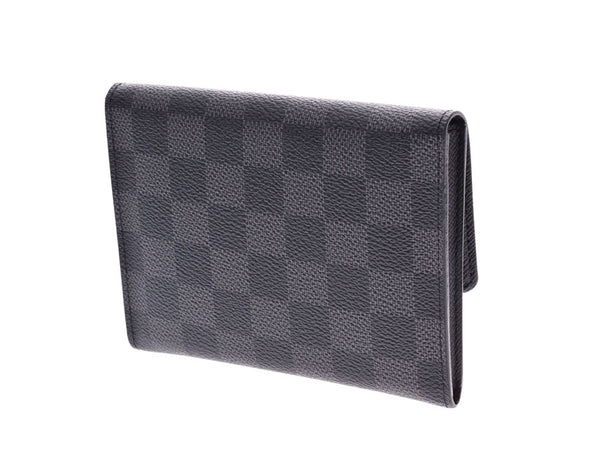 Louis Vuitton Grafitt Compact Modulable Black N63083 Men's Genuine Leather Wallet A Rank LOUIS VUITTON Used Ginzo