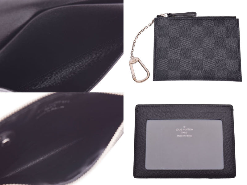 Louis Vuitton Grafitt Compact Modulable Black N63083 Men's Genuine Leather Wallet A Rank LOUIS VUITTON Used Ginzo