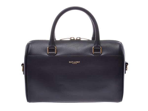 Saint Laurent Baby Duffel Black Women's Calf 2WAY Handbag A Rank Beauty SAINT LAUREN PARIS Used Ginzo