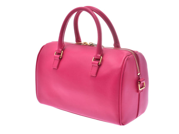 Saint Laurent Baby Duffel Pink Ladies Calf 2WAY Handbag A Rank Good Condition SAINT LAURENT PARIS Used Ginzo