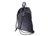 Gucci draw string backpack black 473872 men's lady's PVC leather 2WAY bag A rank beauty product GUCCI used silver storehouse