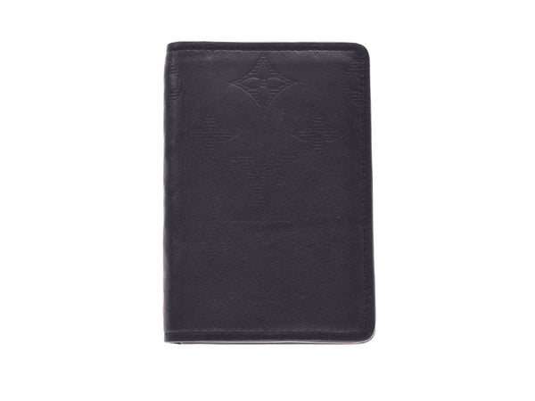 Louis Vuitton Monogram Shadow Organizer De Posh Black M62899 Men's Genuine Leather Card Case A Rank Beauty LOUIS VUITTON Used Ginzo