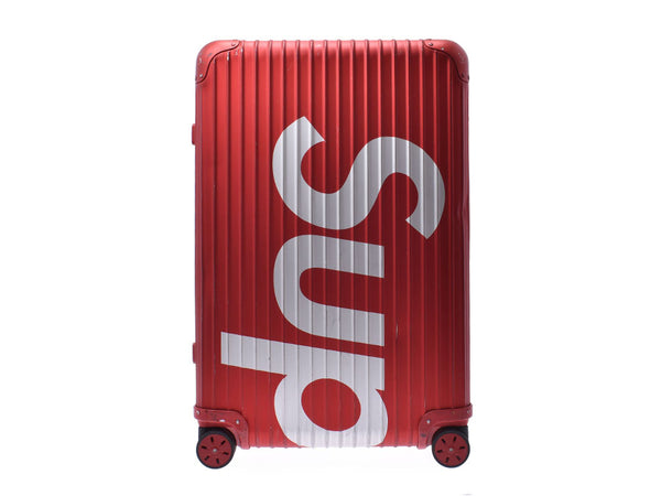 最高×Rimowa黄玉82L红色男士手提箱携带案例B排名最高×RIMOWA使用银存储