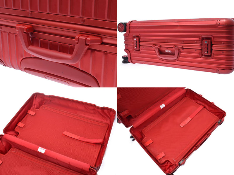 Supreme x Rimowa Topaz 82L Red Men's Women's Suitcase Carry Case B Rank SUPREME x RIMOWA Used Ginzo