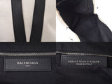 Balenciaga Backpack White/Black Men's Women's Canvas/Leather Backpack B Rank BALENCIAGA Used Ginzo