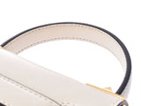 Valentino 2WAY mini handbag white G hardware ladies calf Shindo beautiful goods VALENTINO GARAVANI strap used Ginzo