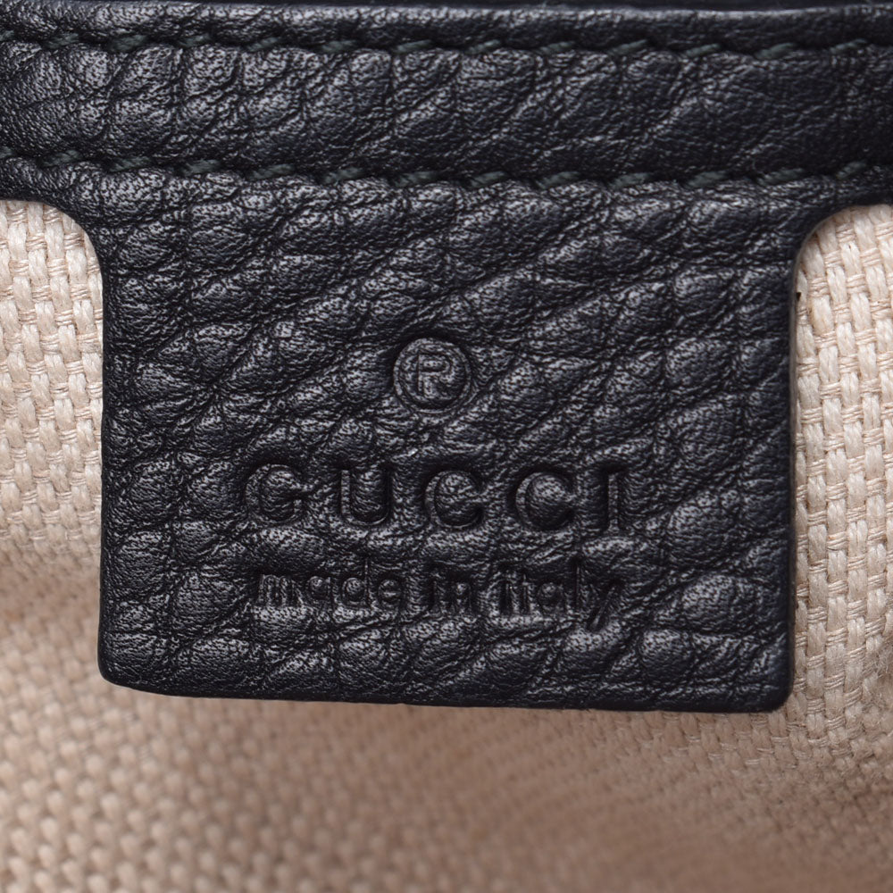 グッチソーホー チェーントートバッグ インターロッキングG 黒