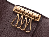 路易威登（Louis Vuitton）Damier 4钥匙包棕色N62631男士女士真皮未使用状况良好LOUIS VUITTON二手的Ginzo